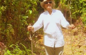 Our Settlor at the planting ceremony at  Hiniduma